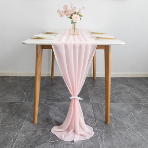 <span class=keywords><strong>Chemin</strong></span> <span class=keywords><strong>de</strong></span> <span class=keywords><strong>table</strong></span> en mousseline <span class=keywords><strong>de</strong></span> soie bleu poussiéreux <span class=keywords><strong>de</strong></span> luxe pour décorations <span class=keywords><strong>de</strong></span> <span class=keywords><strong>table</strong></span> <span class=keywords><strong>de</strong></span> mariage élégantes - Product Image 1