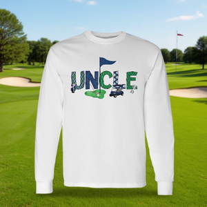 T-shirt à manches longues assorti pour le sport de golf, Uncle Of The Birthday Boy Hole In One - Product Image 3