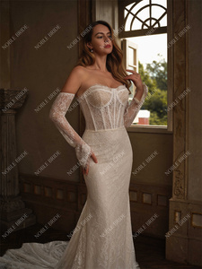 2026 nhà máy giá sang trọng ren giá rẻ Wedding Dress Chất lượng cao đơn giản Bridal gowns Wedding Dresses - Product Image 2