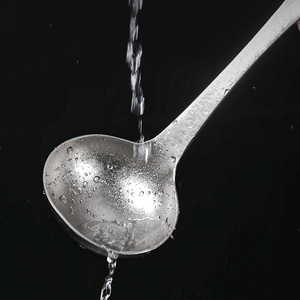 Juego de Cucharón y Cuchara Perforada de Titanio Puro, Utensilios de <span class=keywords><strong>Cocina</strong></span> de Grado Alimenticio para Cocinar y Comer en Casa - Product Image 5