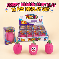 Jouet Squishy Croustillant en Forme de Fruit du Dragon (Pitaya) avec Visages Amusants, Jouets Anti-Stress à Presser, Cadeau, Boîte de Présentation de 12 Pièces
