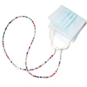 Chaîne de <span class=keywords><strong>lunettes</strong></span> transparente et colorée en acier inoxydable, perles de riz, collier en alliage, chaîne de masque, <span class=keywords><strong>cordon</strong></span> de <span class=keywords><strong>lunettes</strong></span> de soleil, sangle de <span class=keywords><strong>lunettes</strong></span> - Product Image 5