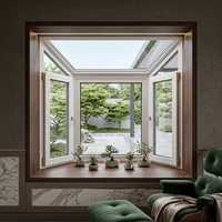 Ventanas de Jardín de Aleación de Aluminio, Ventanas de Jardín Operables, Aislantes del Calor, Insonorizadas y Resistentes al Viento