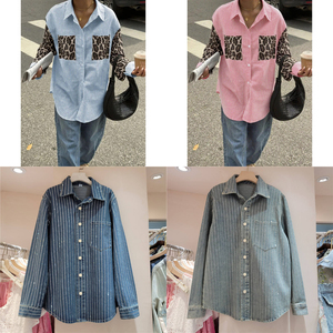 Camisa <span class=keywords><strong>de</strong></span> Mujer <span class=keywords><strong>de</strong></span> Manga Larga, Holgada, Casual y Versátil con Cuello Moderno, Nueva Colección Primavera 2026, Venta al Por Mayor - Product Image 2