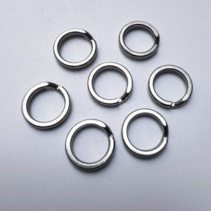 Anneaux de pêche robustes et plats pour eau salée, connecteurs de leurres, mousquetons en acier inoxydable, anneaux brisés de pêche - Product Image 5