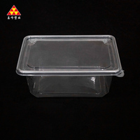 Emballage de pain gâteaux salade tomate OEM fabrication transparente 250g 300g 500g 1000g conteneur plateau en plastique PET