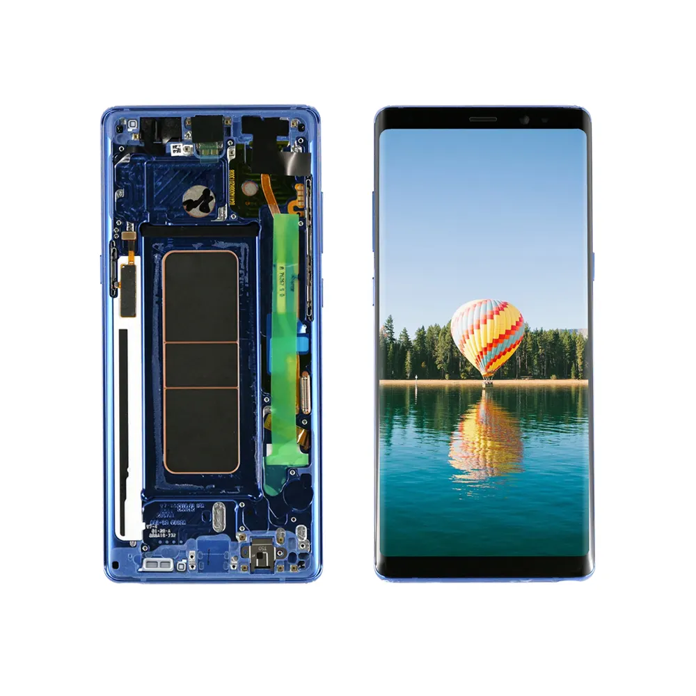 Pantalla lcd de 6,3 pulgadas, montaje de digitalizador de pantalla táctil para samsung note 8 N950