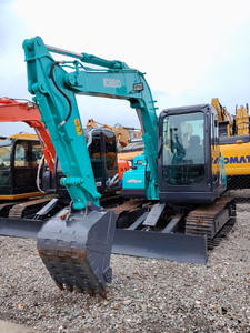 Mini pelle sur chenilles Kobelco SK 75 d'occasion à vendre haute qualité bonne performance Kobelco SK75 du Japon original bon marché - Product Image 2
