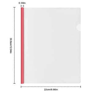 Clear Report Covers with U-Type Sliding Bar Office School Supplies Transparent Resume Presentation <b>File</b> <b>Folders</b> <b>Organizer</b> Binder - Product Image 3