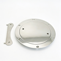 Plaque de pont ovale double en acier inoxydable 316 de qualité marine pour bateau, kayak, yacht, matériel de bateau