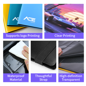Classeur de cartes à collectionner compatible avec le dossier d'album de cartes à 9 poches, <span class=keywords><strong>livre</strong></span> de support de cartes de jeu à chargement latéral de 360 anneaux - Product Image 3