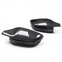 Coque de rétroviseur latéral en fibre de carbone de haute qualité style G8X pour G20 G30 G32 G11 G12 G22 G15 G16, coque de rétroviseur noir