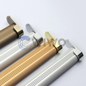 Supporto ovale per asta appendiabiti in lega di zinco con perni e mollette, montaggio a parete, capacità 45 kg, design staccabile - Product Image 1