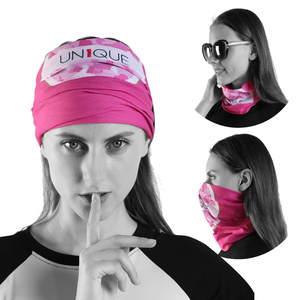 Eco syal kepala multifungsi, syal leher tabung kamuflase poliester tanpa kelim dengan logo kustom, syal Bandana ajaib - Product Image 6