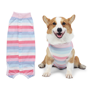 Traje de recuperación postquirúrgica <span class=keywords><strong>para</strong></span> <span class=keywords><strong>perros</strong></span> de algodón suave antiarañazos, alternativa al collarín E-collar, transpirable, <span class=keywords><strong>para</strong></span> razas pequeñas, fácil de poner. - Product Image 4