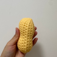 Balle Squishy Créative Anti-Stress en Forme de Bloc de Construction Cacahuète Croquant de 12 cm – Jouet Sensoriel DIY Mignon et Créatif