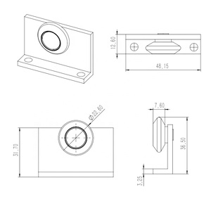 Directo de fábrica, puerta de vidrio <span class=keywords><strong>para</strong></span> baño, rebanada de nailon ovalada individual, marco de aluminio, carro, ventanas, polea, rueda de rodillo - Product Image 6