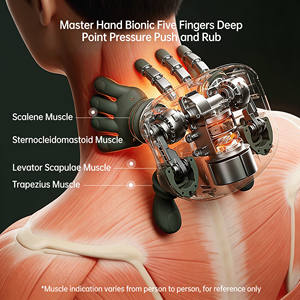 Masseur de cou et d'épaules de haute qualité avec vibration 6D, pétrissage et compresse chaude pour soulager les muscles du corps - Product Image 3