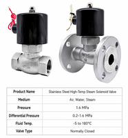 Vanne solénoïde à vapeur haute température, vanne électrique à fluide thermique ZQDF-16P DN200 PN1.0Mpa AC110V pour systèmes modernes