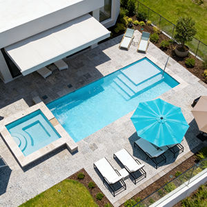 Piscina rectangular prefabricada de fibra de vidrio de primera calidad, de bajo mantenimiento, para resort, de larga duración, grande. - Product Image 5