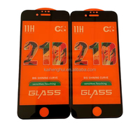 Protecteur d'écran de téléphone portable, pas cher, colle complète 21D 9h, verre trempé pour iphone /itel /techno/infinix
