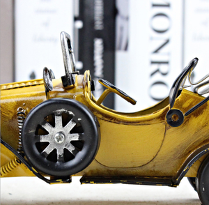 Modellino <span class=keywords><strong>Auto</strong></span> in Latta Vintage Fatto a Mano, Accessori Decorativi per <span class=keywords><strong>Auto</strong></span> Classiche, Oggetti di Scena per Fotografia - Product Image 4