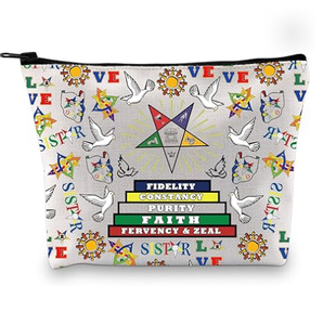 Bolsa de Cosméticos de Hermandad, Regalo <span class=keywords><strong>para</strong></span> Hermanas de Hermandad, Bolsa de Maquillaje con Cremallera, Regalo <span class=keywords><strong>para</strong></span> Hermandad Griega - Product Image 1