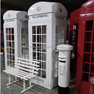 LEDA Cabine téléphonique de mariage moderne en métal avec support de livre d'or audio/vidéo – Couleur personnalisable pour la décoration d'événements - Product Image 2