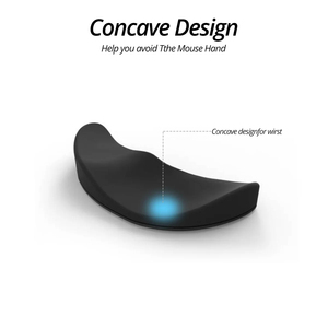 Tapis de souris ergonomique avec repose-poignet en gel de silicone antidérapant, tapis de soutien du poignet pour ordinateur, tapis de souris pour le bureau, les jeux et le PC - Product Image 3