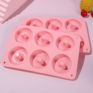 Mayorista Maker 100% Grado Alimenticio Forma Redonda Silicona 6 Cavidad Donut Molde - Product Image 2