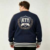 Pulls brodés personnalisés, vêtements streetwear OEM, vêtements de fraternité avec logo personnalisé sur un pull vintage à col rond