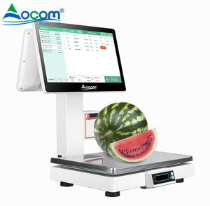 Balance commerciale numérique avec écran tactile pour magasin de fruits, Machine de pesage électronique 30kg - Product Image 1
