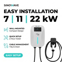 Estación de Carga para Vehículos Eléctricos GBT de Alta Precisión, 7kw 11kw 22kw, IP65 Impermeable, Control por APP/RFID, Nueva Condición