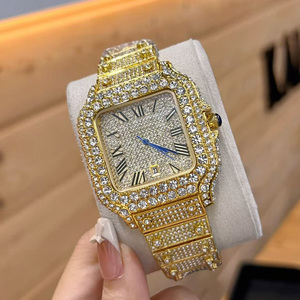 <strong>2026</strong> New Full-diamond <strong>Watches</strong> Trendy Luxurious Fashion Versatile Design Business Waterproof Men's Women's Unisex Quartz <strong>Watch</strong> - Product Image 5