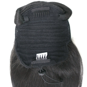 Queue de cheval <span class=keywords><strong>avec</strong></span> <span class=keywords><strong>frange</strong></span>, cheveux longs de 30 pouces, Fiber synthétique, résiste aux hautes températures, cordon de serrage, nouveauté - Product Image 5