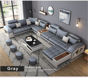Sofás Modernos para Sala de Estar, 5, 6, 7, <span class=keywords><strong>8</strong></span> Plazas, Sofás de Tela, Conjuntos de Muebles para Sala de Estar - Product Image 6