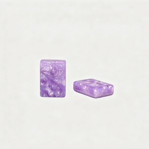 Fichas de Mahjong de Resina Color Lavanda Púrpura, Estilo Americano, con Diseño Estético de Perlas - Product Image 6