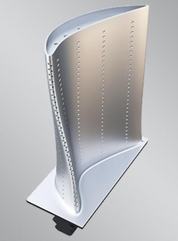 DTEC工場が提供するガスタービンのブレードとベーンモデルTitan130