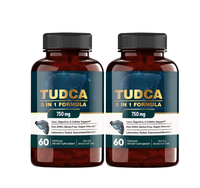 OEM kapsul Tudca Susu Thistle Ashwagandha Dandelion Ginseng Tudca bubuk suplemen Detox hati