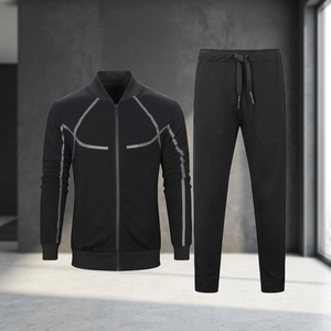 Conjuntos Deportivos Transpirables de Invierno para Hombre, Ropa Deportiva para Gimnasio, Conjunto de Entrenamiento, Tela de Spandex/Poliéster, Proveedor al por Mayor - Product Image 2