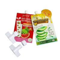 Capsules et bouchons de 6 mm pour mini-shampoing, gel douche et lotion, pour sachets Doypack à fond plat