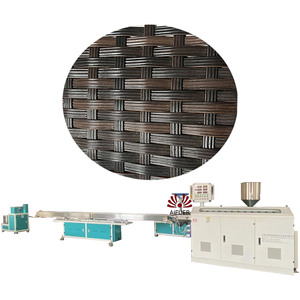 Machine à fabriquer du rotin artificiel en plastique haute vitesse / Machine extrudeuse de rotin PVC PE, Fabricant de machines à rotin artificiel - Product Image 2