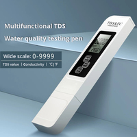 Testeur d'eau numérique TDS portable blanc TDS-01 haute précision 0.1-9999 plage de conductivité eau du robinet purifiée domestique