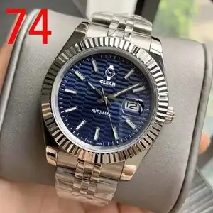 Super Clone jam tangan mekanik 904l jam tangan pria pergerakan mekanik kaca safir tampilan tanggal 41MM jam tangan mekanik Rolexables