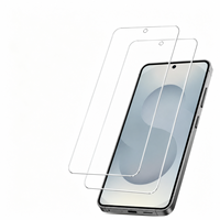 Pelindung Layar Kaca Tempered 9H Hardness untuk Samsung S26 Ultra, Mendukung Pembukaan Kunci Sidik Jari, 2 Buah, 2.5D HD, Kaca Bening, Bebas Gelembung