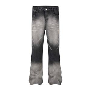 Jeans micro-évasés amples vintage style américain, unisexe, tendance printemps, approvisionnement direct usine - Product Image 3