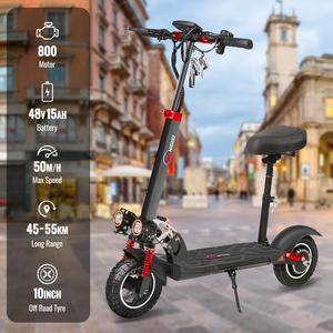 Monopattino Elettrico Fuoristrada Auroride con Sedile, Pneumatici Larghi da 10 Pollici, <span class=keywords><strong>Autonomia</strong></span> di 50 km, Disponibile <span class=keywords><strong>in</strong></span> UE e Regno Unito - Product Image 6