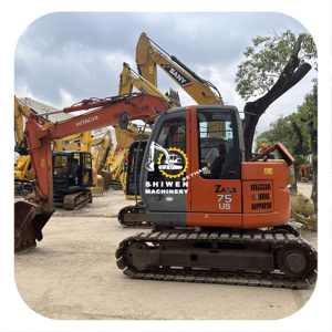 Máquina de Construcción Usada: Excavadora Compacta Hitachi ZX 75US, Bajo Consumo de Tiempo, Estilo Popular, Segunda Mano ZX55 ZX60 ZX70 ZX75US - Product Image 1