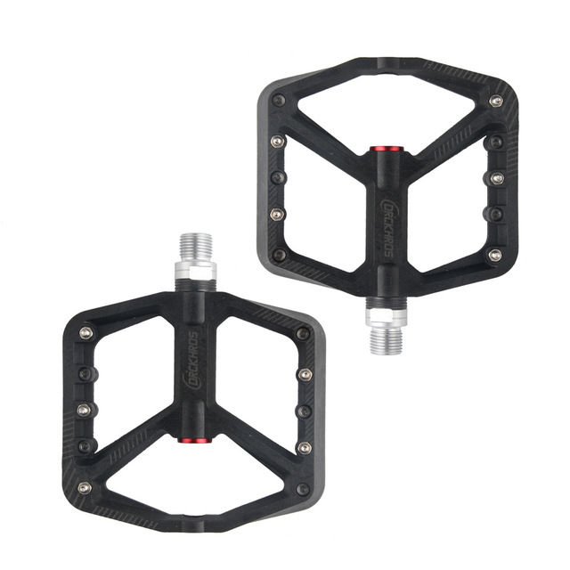 Ultralight Nylon Flat Pedal for Road Bikes Non-slip Mountain Bike Pedals with 2 Bearings Cycling Accessories