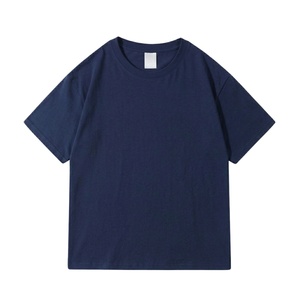 เสื้อยืดสตรีทแวร์พิมพ์โลโก้ตามสั่ง TKAN50Z เสื้อยืดแขนสั้นทรงหลวมไหล่ตกสำหรับผู้ชาย ผ้าหนา - Product Image 1